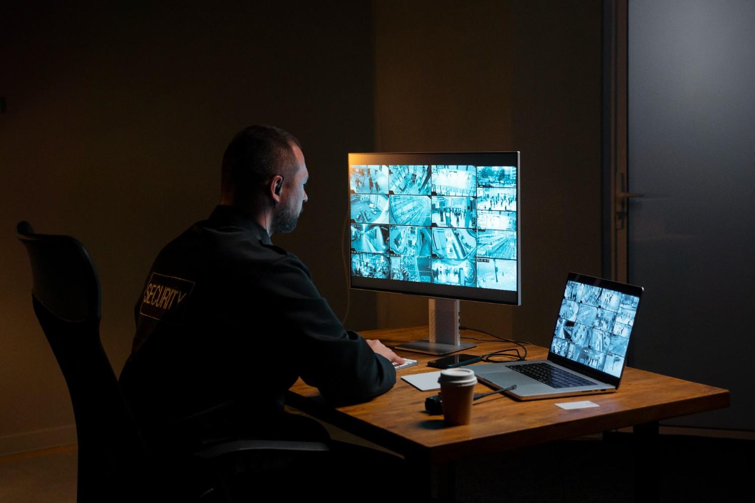 Security expert consulting client
